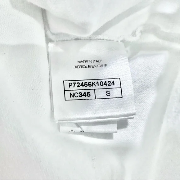 Chanel Coco Mark Star Embroidery T-Shirt In White Size Small - Picture 6 of 9